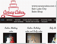 Tablet Screenshot of carseycakes.com